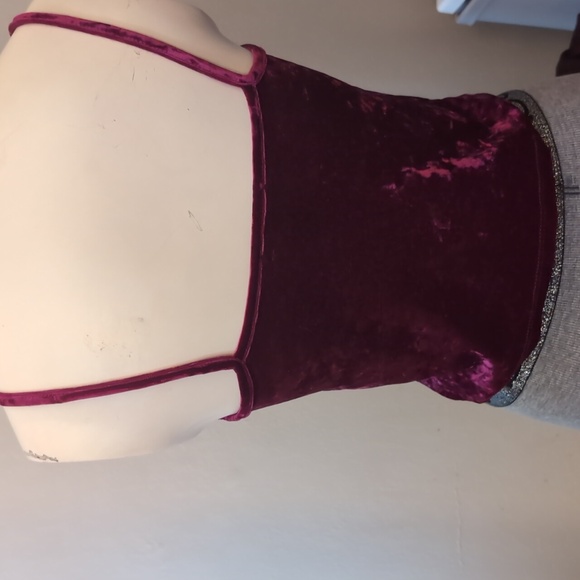 Forever 21 Velvet Crop Top - Picture 2 of 4